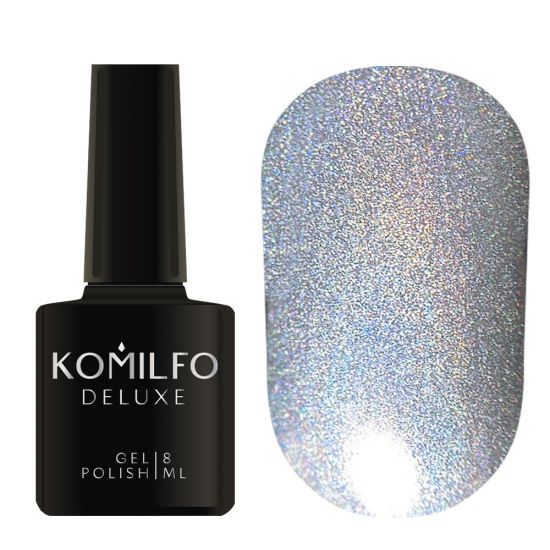 Гель-лак Komilfo Holographic 001 (серебристый), 8 мл