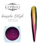 Komilfo втирка Жук №006 (розово-бордово-золотой), 0,5 г