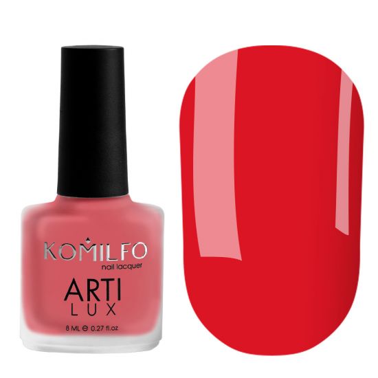 Лак для ногтей Komilfo ArtiLux 019 (клубничный, эмаль), 8 мл Лак для ногтей Komilfo ArtiLux 019 (клубничный, эмаль), 8 мл
