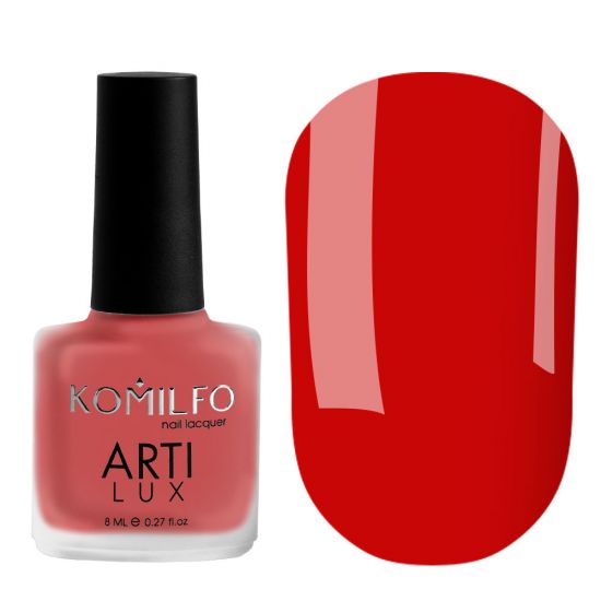 Лак для ногтей Komilfo ArtiLux 020 (красный, эмаль), 8 мл Лак для ногтей Komilfo ArtiLux 020 (красный, эмаль), 8 мл