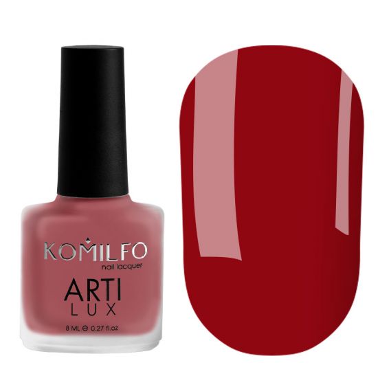 Лак для ногтей Komilfo ArtiLux 021 (гранатовый, эмаль), 8 мл Лак для ногтей Komilfo ArtiLux 021 (гранатовый, эмаль), 8 мл
