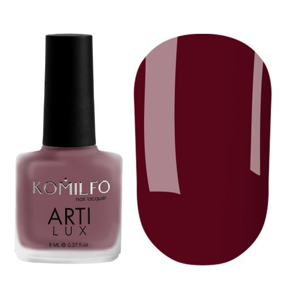 Лак для ногтей Komilfo ArtiLux 023 (бордовый, эмаль), 8 мл Лак для ногтей Komilfo ArtiLux 023 (бордовый, эмаль), 8 мл