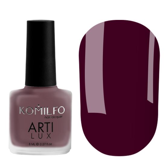 Komilfo ArtiLux 025 nail polish (dark cherry, enamel), 8 ml Komilfo ArtiLux 025 nail polish (dark cherry, enamel), 8 ml