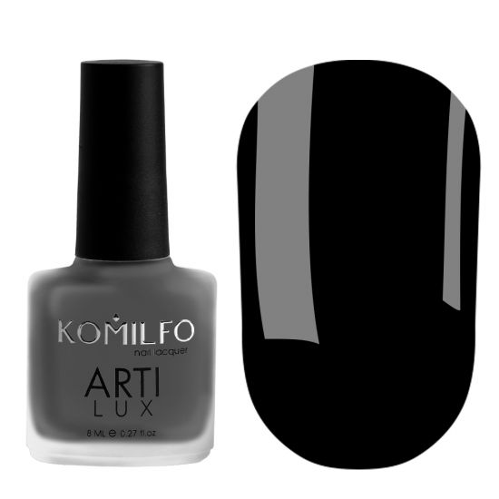 Komilfo ArtiLux 029 nail polish (black, enamel), 8 ml Komilfo ArtiLux 029 nail polish (black, enamel), 8 ml