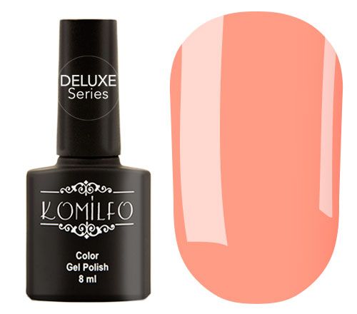 Гель-лак Komilfo Deluxe Series №D076 (персико-розовый, эмаль), 8 мл Гель-лак Komilfo Deluxe Series №D076 (персико-розовый, эмаль), 8 мл