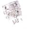 Komilfo Metal rivets oval large 1.5 * 3 mm, silver