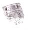  Komilfo Metal Rivets oval small 1 * 2 mm, silver