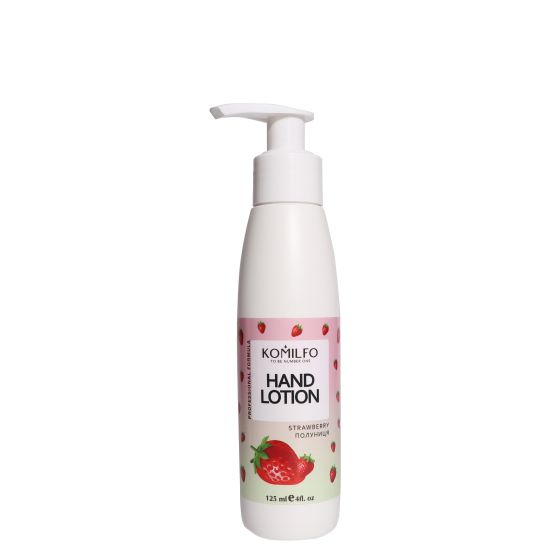 Komilfo Hand Lotion "Strawberry" - strawberry hand lotion, 125 ml Komilfo Hand Lotion "Strawberry" - strawberry hand lotion, 125 ml