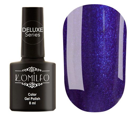 Гель-лак Komilfo Deluxe Series №D128 (синий с шиммером), 8 мл Гель-лак Komilfo Deluxe Series №D128 (синий с шиммером), 8 мл