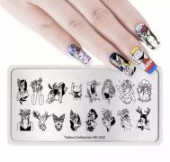 Пластина для стемпинга Девочки ND-002