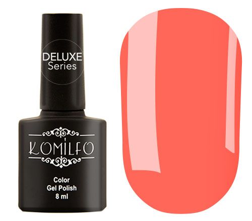 Гель-лак Komilfo Deluxe Series №D178 (розово-персиковый, неоновый), 8 мл Гель-лак Komilfo Deluxe Series №D178 (розово-персиковый, неоновый), 8 мл