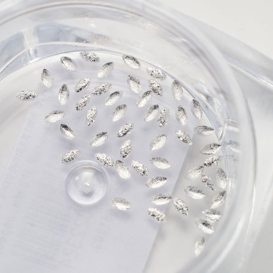 Komilfo Metal Rivets oval small 1 * 2 mm, silver Komilfo Metal Rivets oval small 1 * 2 mm, silver