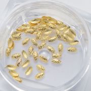 Komilfo Металлические Заклепки овал большой 1,5*3 мм, золото