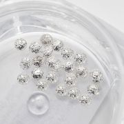 Komilfo Металлические Заклепки круг большой 2 мм, серебро