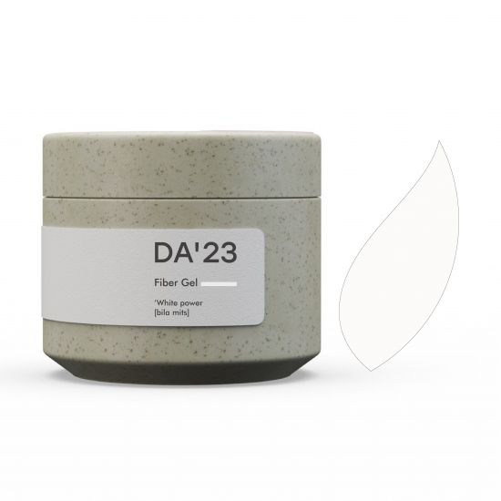 Fiber Gel DA_23 White power  [bila mits’], 30 мл
