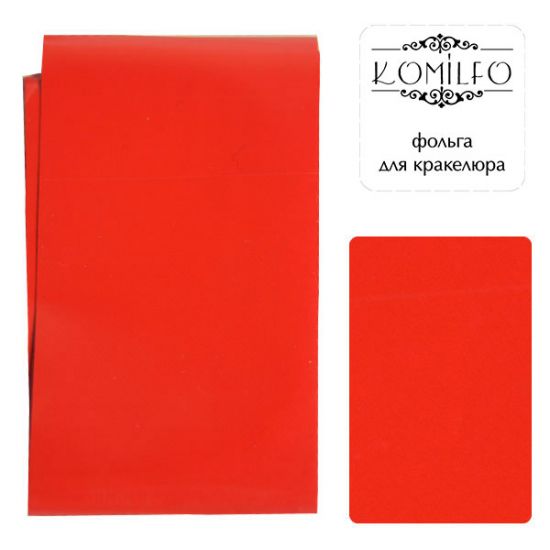 Komilfo foil for craquelure, red, matt