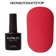 Komilfo No Wipe Matte Top NEW FORMULA - матовий топ для гель-лаку без липкого шару, 8 мл