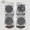 Komilfo spangles 102K, size 1 mm, (silver) E, 2.5 g
