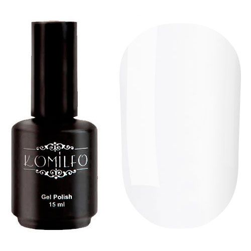 Гель-лак Komilfo Deluxe Series №D002 (белый порцеляновый, эмаль), 15 мл Гель-лак Komilfo Deluxe Series №D002 (белый порцеляновый, эмаль), 15 мл