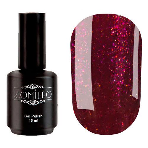 Гель-лак Komilfo Deluxe Series №D094 (яркий сливовый с шиммером), 15 мл Гель-лак Komilfo Deluxe Series №D094 (яркий сливовый с шиммером), 15 мл