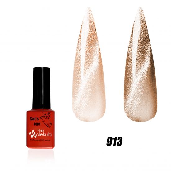 Гель лак Molekula 9D кошаче око № 913 Кварцове 6 ml Гель лак Molekula 9D кошаче око № 913 Кварцове 6 ml