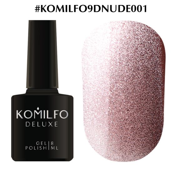 Гель-лак Komilfo 9D Cat's eye Nude 001 (бежевый, магнитный), 8 мл Гель-лак Komilfo 9D Cat's eye Nude 001 (бежевый, магнитный), 8 мл