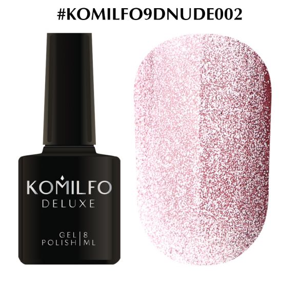 Гель-лак Komilfo 9D Cat's eye Nude 002 (розовый, магнитный), 8 мл Гель-лак Komilfo 9D Cat's eye Nude 002 (розовый, магнитный), 8 мл