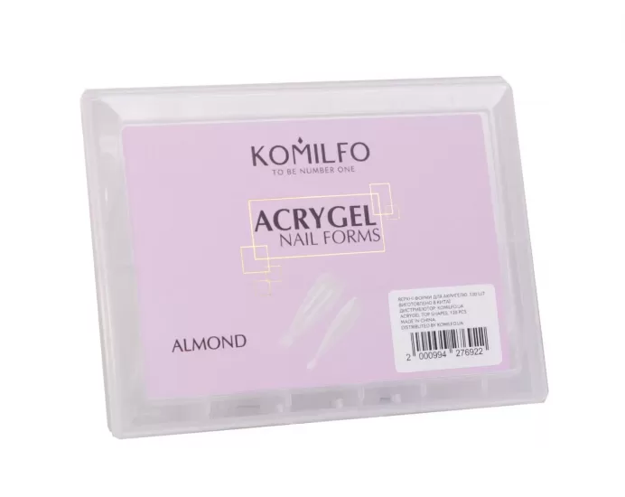 Komilfo Top Nail Forms, Almond - Top Nail Forms, Migdal, 120 pcs Komilfo Top Nail Forms, Almond - Top Nail Forms, Migdal, 120 pcs