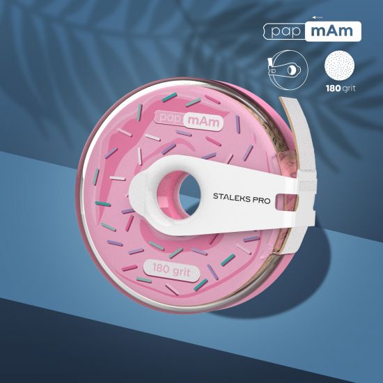 Replacement file tape papmAm white with a clip in a plastic reel 180 grit STALEKS PRO EXPERT Replacement file tape papmAm white with a clip in a plastic reel 180 grit STALEKS PRO EXPERT