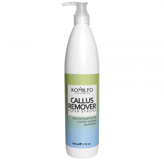 Komilfo Callus Remover "Super Strong Formula" - alkaline peeling for pedicure, 500 ml Komilfo Callus Remover "Super Strong Formula" - alkaline peeling for pedicure, 500 ml
