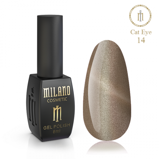Гель-лак Milano Crystal Cat Eye , № 014, 8мл