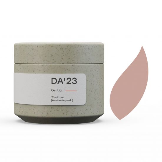 Gel Light DA_23 Coral rose [koralova troyanda], 30 мл