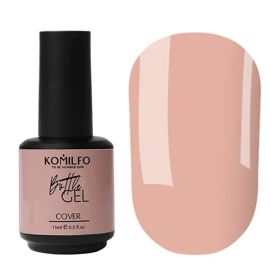 Komilfo Bottle Gel Cover с кисточкой, 15 мл Komilfo Bottle Gel Cover с кисточкой, 15 мл