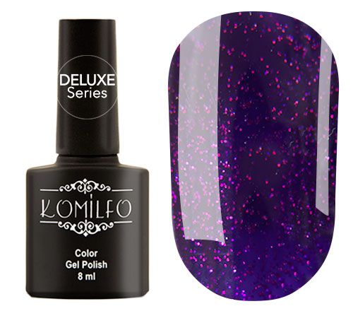 Гель-лак Komilfo Deluxe Series №D225 (сине-фиолетовый с розовым микроблеском), 8 мл Гель-лак Komilfo Deluxe Series №D225 (сине-фиолетовый с розовым микроблеском), 8 мл