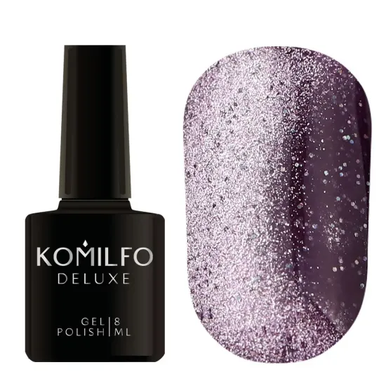 Гель-лак Komilfo Fairytale Cat Eye 004 (розовый закат, магнитный, светоотражающий), 8 мл Гель-лак Komilfo Fairytale Cat Eye 004 (розовый закат, магнитный, светоотражающий), 8 мл
