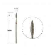 Фреза алмазная, пламя красное, диаметр 021