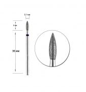 Фреза алмазная, пламя синее, диаметр 021