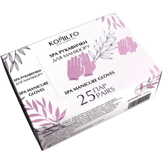 Komilfo SPA gloves for manicure, 25 pairs Komilfo SPA gloves for manicure, 25 pairs