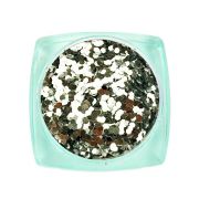 Komilfo блесточки 102K, размер 1 мм, (серебро) E, 2,5 г