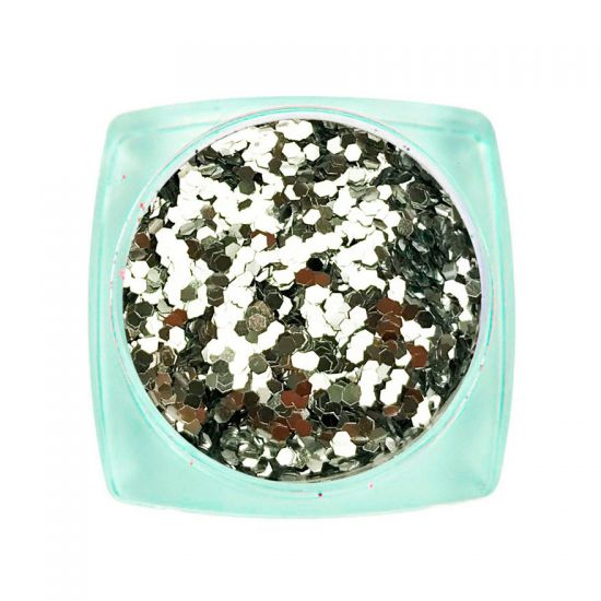 Komilfo spangles 102K, size 1 mm, (silver) E, 2.5 g Komilfo spangles 102K, size 1 mm, (silver) E, 2.5 g