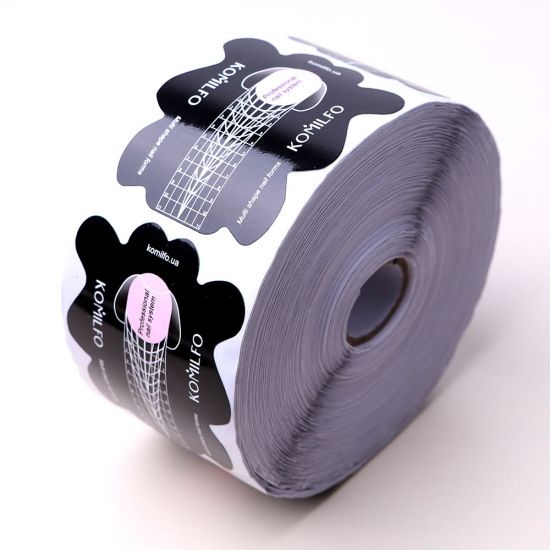 Komilfo Multi Shape Nail Forms 500 pcs - multifunctional nail forms Komilfo Multi Shape Nail Forms 500 pcs - multifunctional nail forms
