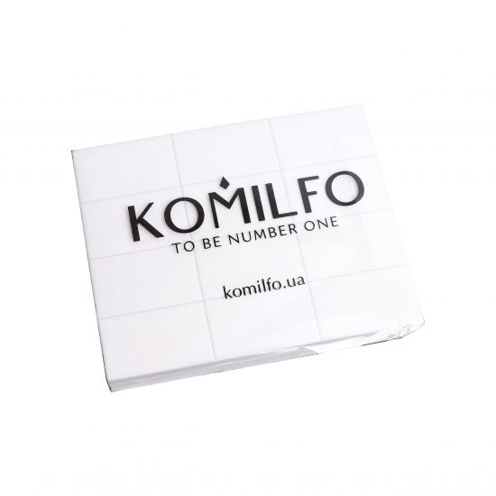 Набор шлифовщиков 50*30*12 мм белый 120/120 для ногтей Komilfo (24 шт. в пачке) Набор шлифовщиков 50*30*12 мм белый 120/120 для ногтей Komilfo (24 шт. в пачке)