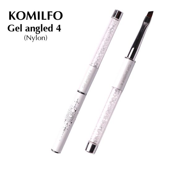 Кисть Komilfo Gel angled 4 (Nylon) Кисть Komilfo Gel angled 4 (Nylon)