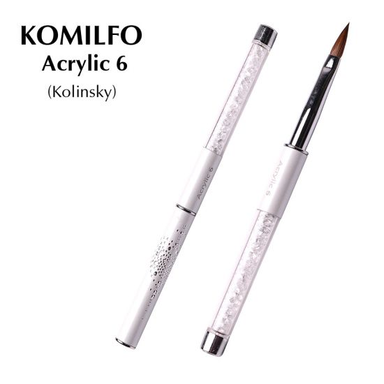 Кисть Komilfo Acrylic 6 (Kolinsky) Кисть Komilfo Acrylic 6 (Kolinsky)
