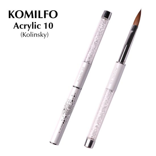 Кисть Komilfo Acrylic 10 (Kolinsky) Кисть Komilfo Acrylic 10 (Kolinsky)