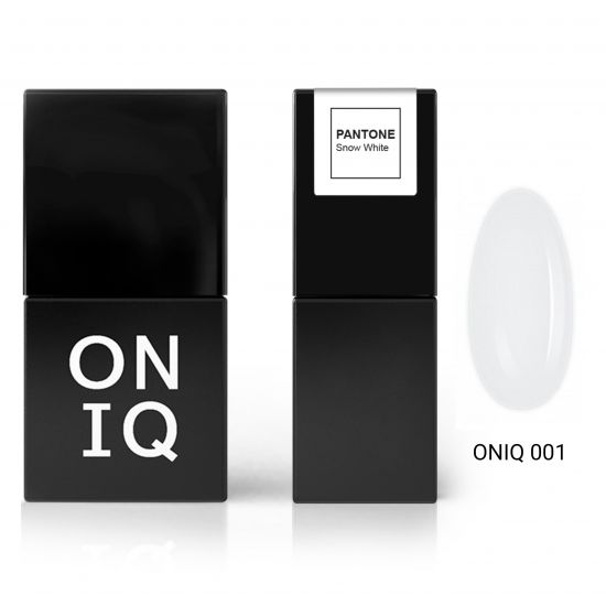 ONIQ GEL POLISH 001 PANTONE: SNOW WHITE PURE WHITE, 10 ML