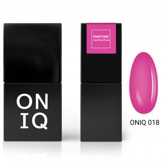ONIQ GEL POLISH 018 PANTONE: CARMINE ROSE, 10 ML ONIQ GEL POLISH 018 PANTONE: CARMINE ROSE, 10 ML