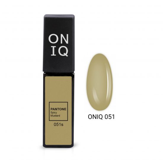 ONIQ GEL POLISH 051 PANTONE: SPICY MUSTARD, 6 ML ONIQ GEL POLISH 051 PANTONE: SPICY MUSTARD, 6 ML