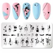 Пластина для стемпинга Геометрия ND-186