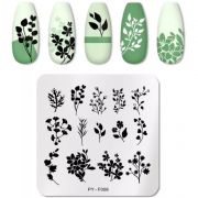 Пластина для стемпинга Цветы PY-F006